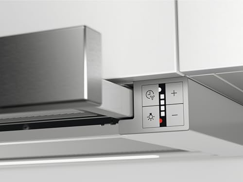 AEG DPS5650AM Flachschirm-Dunstabzugshaube / Abluft oder Umluft / 60cm / Grau / max. 415 m³/h / min. 54 – max. 70 dB(A) / A / SoftTouch Tasten / Grau