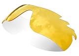 lentes oculos oakley ciclismo 95% de transmision de la luz sunglasses restorer Lentes de Recambio Amarillas para Oakley Radarlock Ventilada