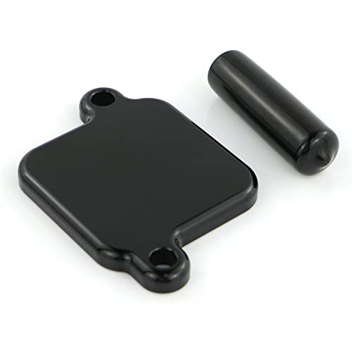 Cubierta de bloque de smog mecanizada para Yamaha YZF-R3 R25 en aluminio negro
