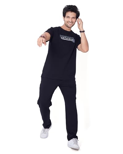 Image of WEET Cotton T-Shirt and Pyjama Set for Men,Night Wear for Men,Men's Pyjama Set 127