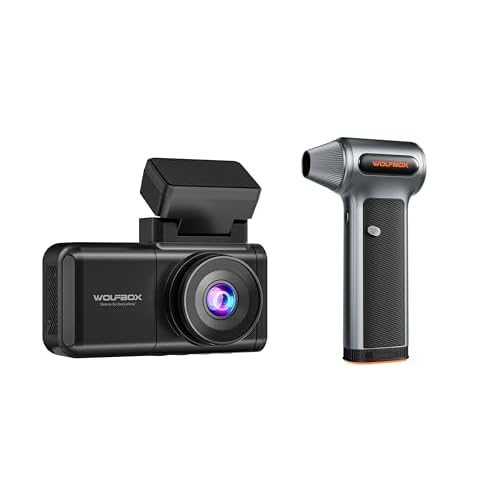 WOLFBOX MF200 Compressed Air Duste & X3 PRO Dash Cam