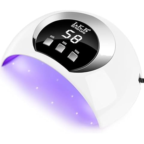 Wisdompark LED UV Light for Nails, 54W UV LED Nail Lamp with Automatic Sensor/3 Timers Professional Curing Lamp for Gel Polish Nail Dryer Nail Art Tools Cover