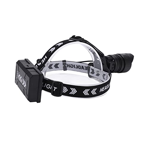 Luz frontal recargable para camping con lámpara ajustable contra la oscuridad
