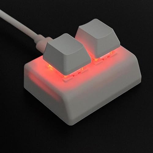 Image of 2 Key Backlit Mechanical Gaming Keyboard for Audio Programming Gaming Switch White