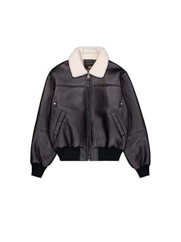Alpha Industries Herren B-15 Modified Bomberjacke, Black, L