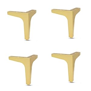 Rsbrysybj Goldene Dreieck Möbelfüße 4er Set 10cm