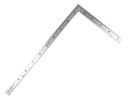 シンワ測定(Shinwa Sokutei) 曲尺 同厚 併用 1尺裏面30cm 名作赤数字入 シルバー 10649