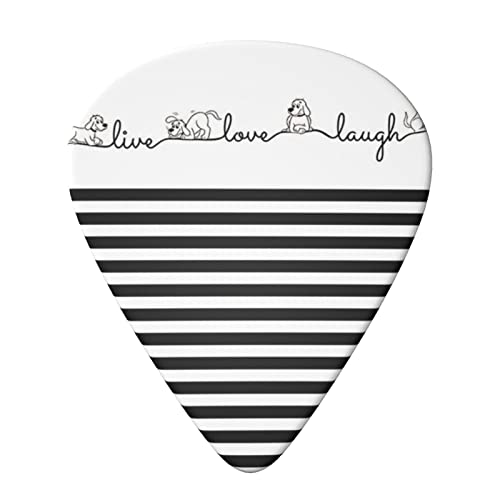 Lot de 6 médiators mignons en forme de chien de ferme pour guitare acoustique, guitare électrique, basse, ukulélé – fins… - Les Beatles, Paul McCartney, John Lennon, RIngo Starr, George Harrison Lot de 6 médiators mignons en forme de chien de ferme pour guitare acoustique, guitare électrique, basse, ukulélé – fins… – Image 4