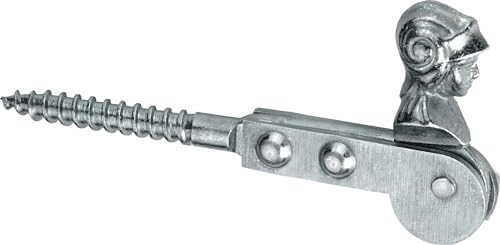 Connex DYB2901501 Butée de volet de fenêtre 10 x 120 mm avec filetage en bois galvanisé, support de volet de fenêtre, bloqueur, support de magasin, galvanisé bleu