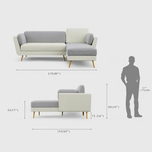 Image of Nuvola Premium Latex Fabric Sofa | 3, 4 & 5 Seater Options | 2 & 3-Toned Variants | Ultra-Soft Deep Seating Comfort | Modern Living Room Sofa | 3-Year Warranty