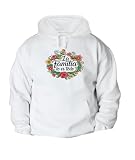 MERCHANDMANIA Sudadera con Capucha Frase Bonita Familia Padre Madre Hijos Amor Familiar con Bolsillos