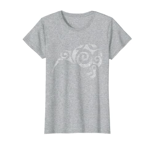 NZ Kiwi Maori Word Art Aotearoa Tribal Bird Icon New Zealand T-Shirt, Women, Heather Grey, XX-Large