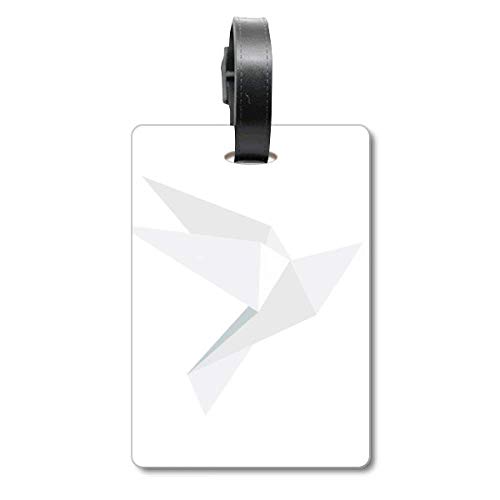 Étiquette valise pigeon blanc : personnalisez votre sac pour vos week-ends et vacances