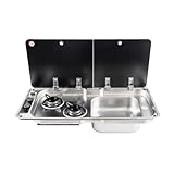 Wholesale 304 Stainless Steel Boat Yacht RV Style Kitchen Stove Burner and Sink Combo