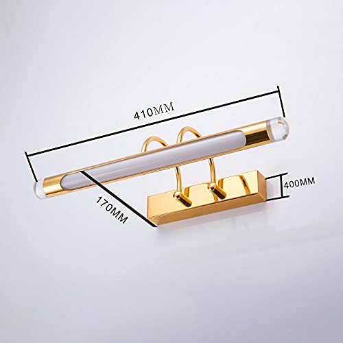 Apliques de pared de metal para espejo de baño con tecnología LED moderna 7