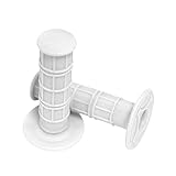 7/8' Practical Motorcycle Hand Grips Dirt Bike Motocross Gel Handlebar 2Pc- White