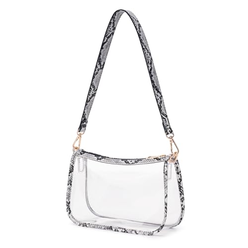 Image of Clear Purse Stadium Approved Bag Transparent Beach Handbag