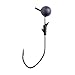 Eagle Claw TKBH18B-4/0 Trokar Prov Bend Ball Head Jig, 1/8 oz, Black Chrome Hook, Tungsten