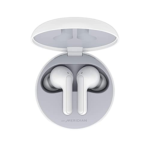 LG TONE Free HBS-FN4 True Wireless Earbud Bluetooth Headphones - White (Renewed)