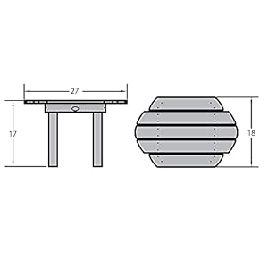 Highwood classic westport side table black  urban country home decor