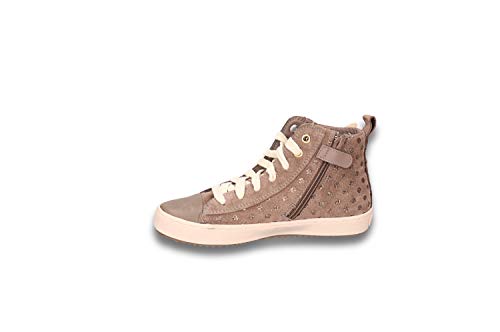 Geox Sneakers Bambina camoscio con Cerniera Grigio...
