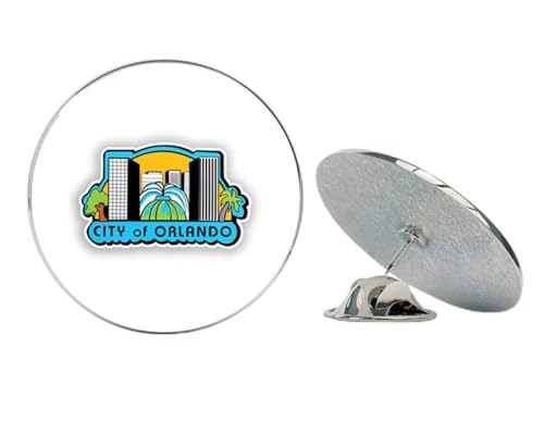 City of Orlando Round Metal 0.75