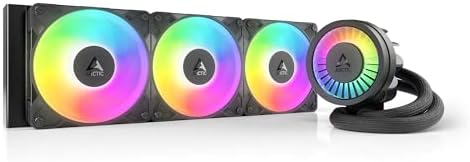 ARCTIC Liquid Freezer III Pro 360 A-RGB - AIO CPU Cooler, 3 x 120 mm Water Cooling, 38 mm Radiator, PWM Pump, VRM Fan, AMD AM5/AM4, Intel LGA1851/1700 Contact Frame - Black