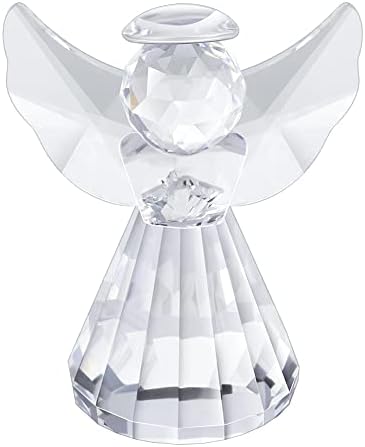 ZRENJHUS Crystal Angel Figurine Collection Pretty Glass Ornament Cute Statue Home Decor Table Animal Collectible Gift on Desk