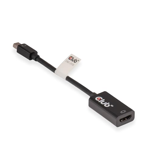 CLUB3D Mini DisplayPort 1.2 a HDMI 2.0 UHD Adaptador Activo   Adaptador para cable (DisplayPort 1.2, HDMI 2.0, Male connector / Female connector, 0,15 m, Negro)