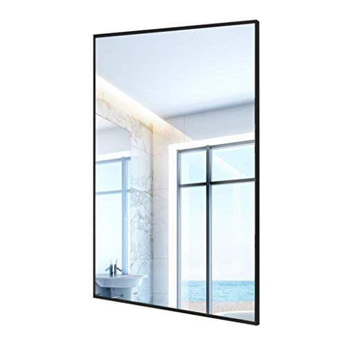 Miroir mural rectangle MU pour salle de bain dense solution verticale ou horizontale noir - 2