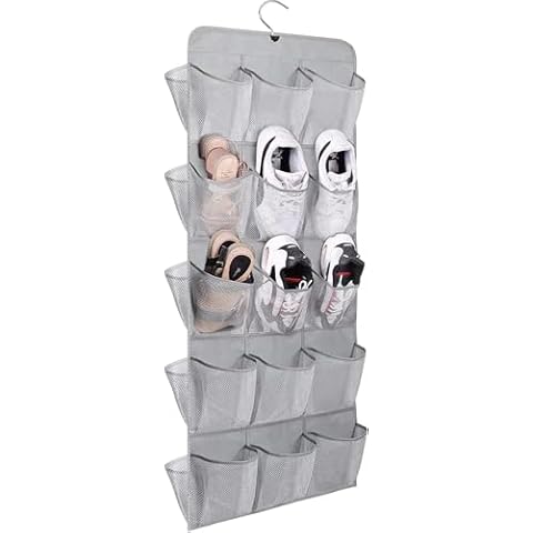 MISSLO 30 Pocket Hanging Shoe Organiser Cover