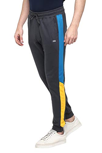 Alan Jones Clothing Men’s Solid Slim Joggers Track Pants