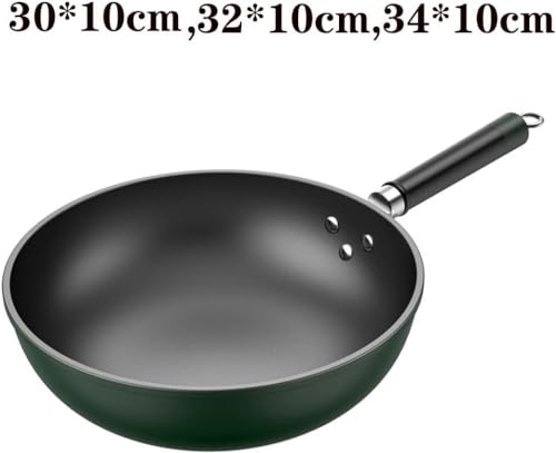 Wok antiadherente de hierro para uso doméstico miniatura 5