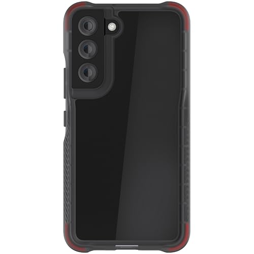 Image of Ghostek COVERT Shock-Absorbent S22 Clear Case Premium Thin Protective Phone Cover Slim Lightweight Design Wireless Charging Compatible Shockproof Designed for 2022 Samsung Galaxy S22 5G (6.1 inch) (Smoke)