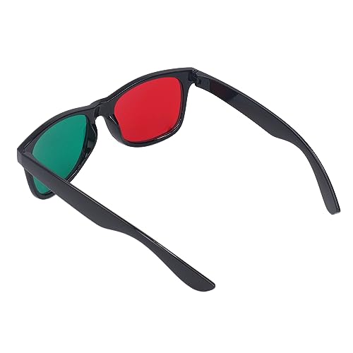 Amblyopia Training Poker Card, Rehabilitation Red Green Glasses for Color Blind Patients for Daily Use