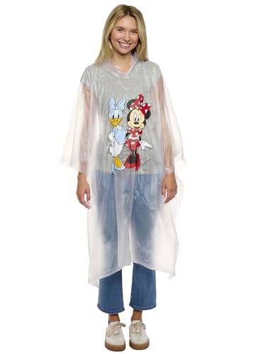 Disney Mickey Mouse Rain Poncho Hoodie Print Unisex...
