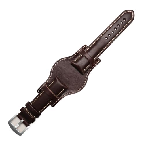 Bracelet montre en cuir véritable 20mm parfait pour le style gentleman
