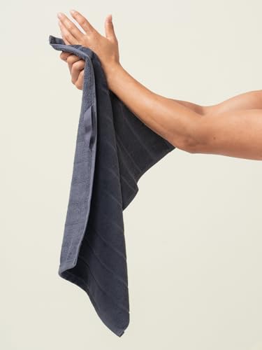 Image of DAMENSCH 100% Cotton Hand Towel, Super Soft Gym Towel for Men Workout, Ultra Absorbent Kitchen Towels Cotton, Quick Dry, Long Lasting Colours Hand Towel Set-Twilight Grey II