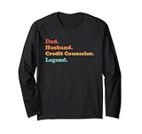 Kreditratgeber für Papa oder Ehemann zum Vatertag Langarmshirt ...