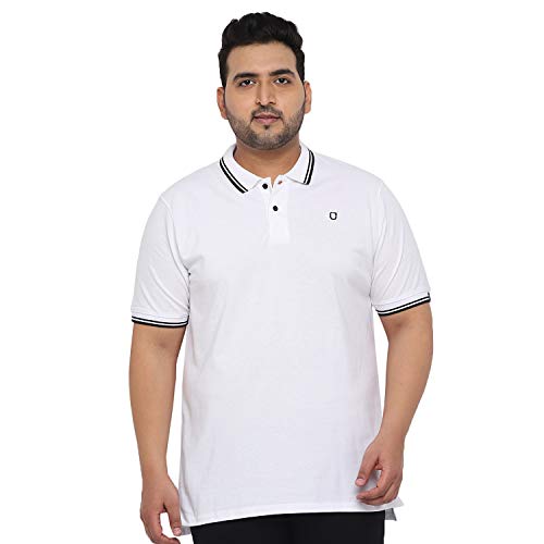 Image of Urbano Plus Men's Black, White, Maroon Color-Block Regular Fit Full Sleeve Cotton T-Shirt