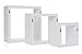 Kiera Grace Cubbi Floating Shelves, Modern Wall-Mounted Square Shelves for Bedroom, Bathroom, Kitchen, Easy to Hang, 5