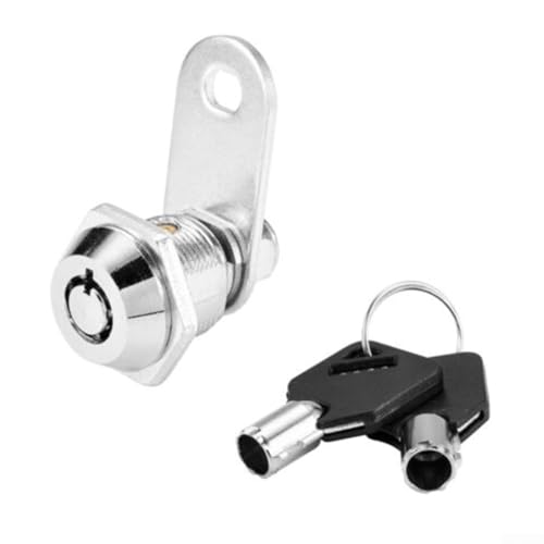 Cerradura tubular de 1630 mm para armarios, escritorios y cajones con 2 llaves, con llave igual para buzón y caja de herramientas (16 mm)