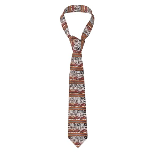 DSFDSIOWP Indigenous peoples' day Men'S Finely Crafted Inspirational Necktie