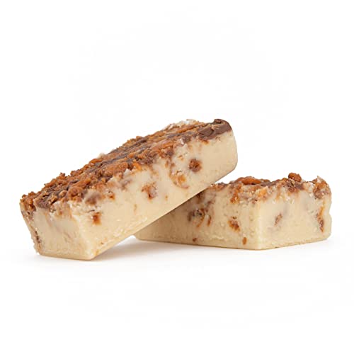 Uncle Butch's Fudge - Creamy and Smooth Butter Finger Crunch - Delicious and Decadent Handcrafted Fudge (16oz)