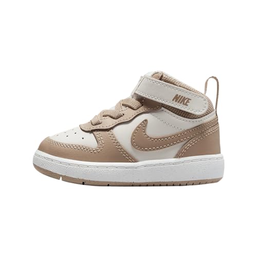 Nike Court Borough Mid 2 Baby/Toddler Shoes (CD7784-125, Pale Ivory/Sail/Hemp)