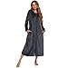 Imagen de Albornoz de Felpa con Cremallera para Mujer Suave y cálido Pijama Casual Loungewear