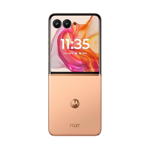 Image of Motorola razr+ | 2024 | Unlocked | Made for US 12 /256 | 50MP Camera | Peach Fuzz