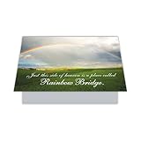 Dog Speak Rainbow Bridge Sympathy Card