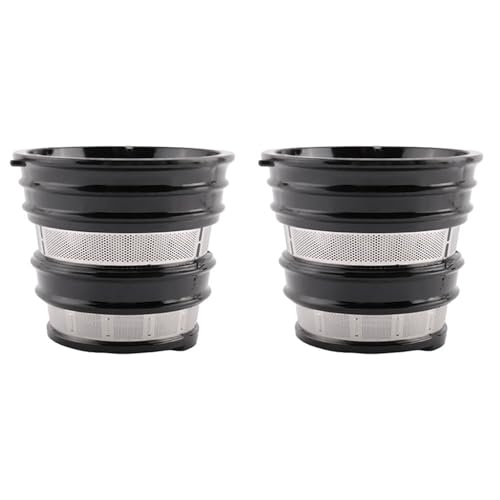 Spourita 2 coladores de acero inoxidable para exprimidor, accesorios para exprimidor, recoger el orujo