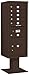 Salsbury Industries 3413S-06BRZ 4C Pedestal Mailbox, Bronze